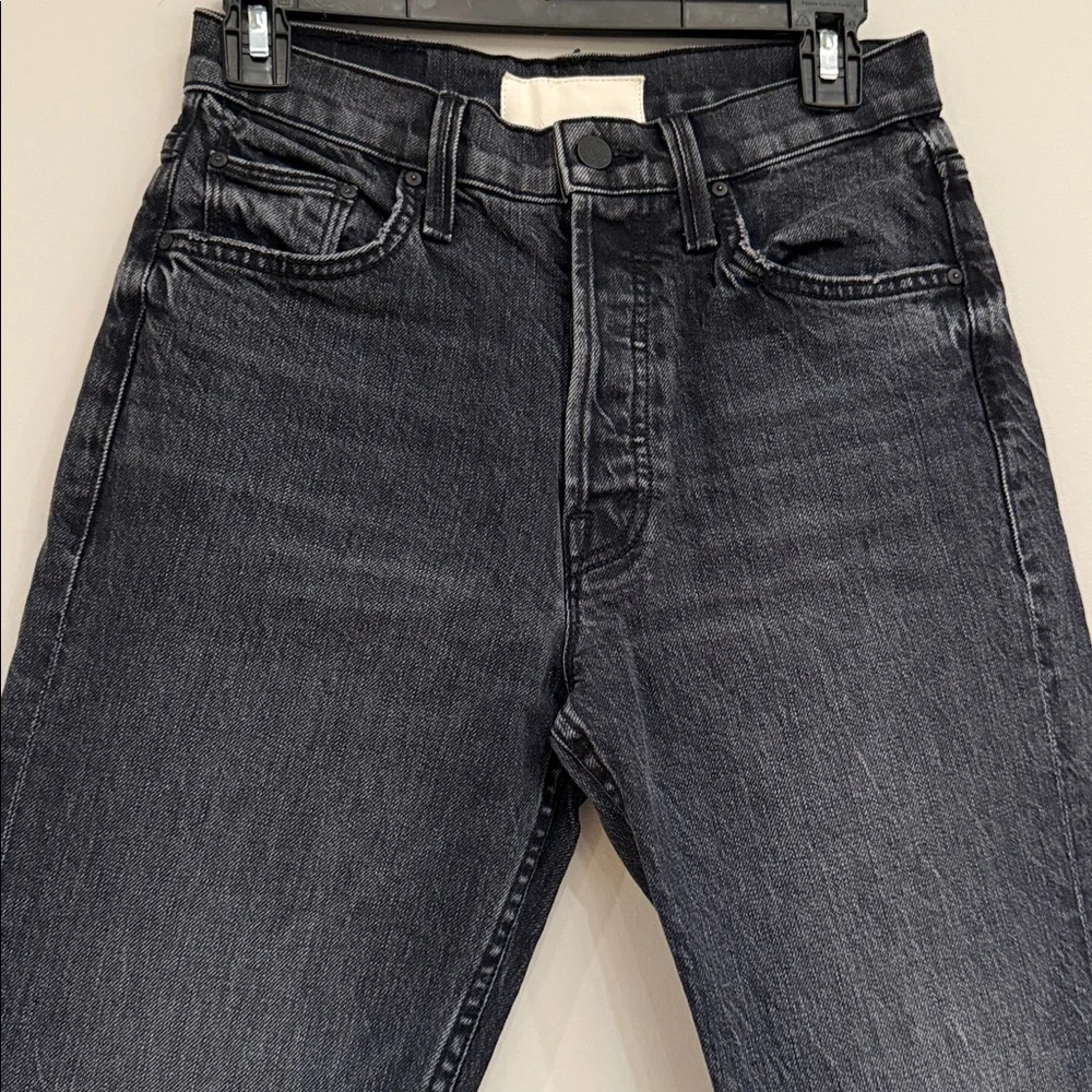 Mother Superior The Tomcat Ankle Black Grey Jeans in On The Fly 26 Straight Leg